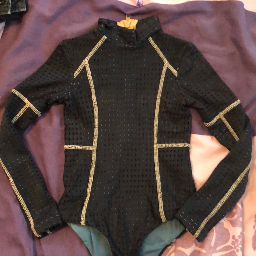 Acacia honey navy swimsuit